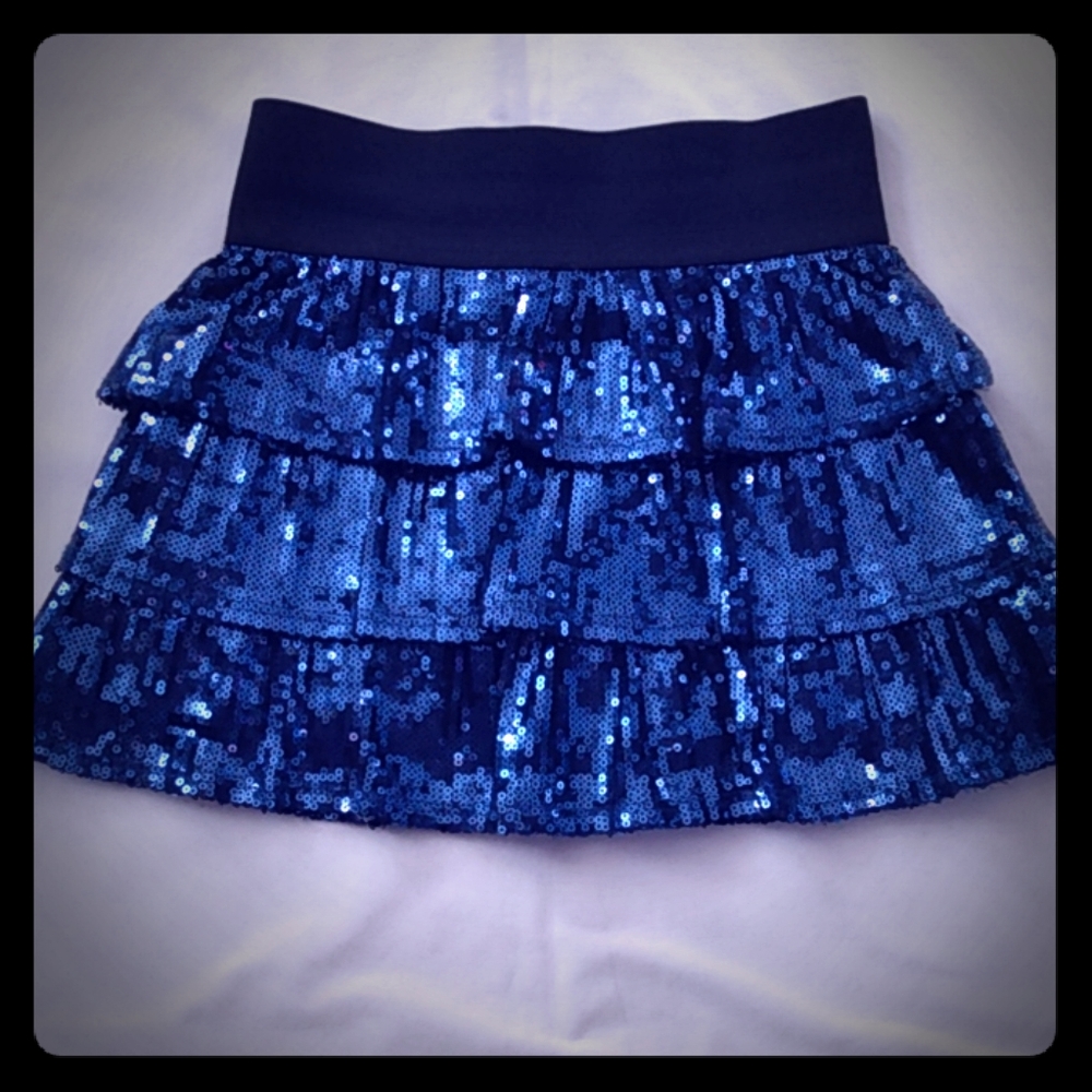 The children's place blue sequin skirt